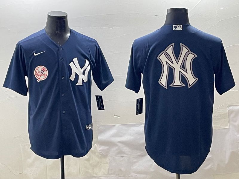 Men New York Yankees Blank Black Game 2025 Nike MLB Jersey style 14->new york yankees->MLB Jersey